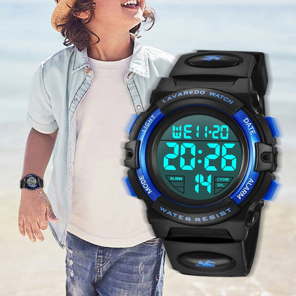 Kids Watch, Boys Sports Digital Waterproof Led Watches with Alarm Stopwatch Wrist Watches for Boy Girls Age 5-7-10-12 Birthday Chriatmas Gift for Kids